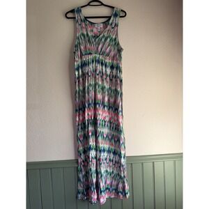 Carole Hochman Heavenly Soft Nightgown Womens L Floral Stretch Loungewear